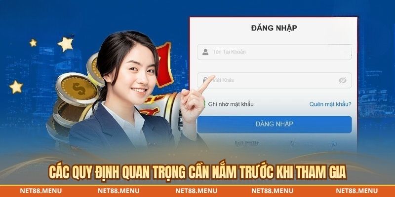 Quy trình đăng nhập NET88 từng bước